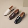 Buy CHIKO Nikia Round Toe Block Heels Loafers Shoes online shopping cheap