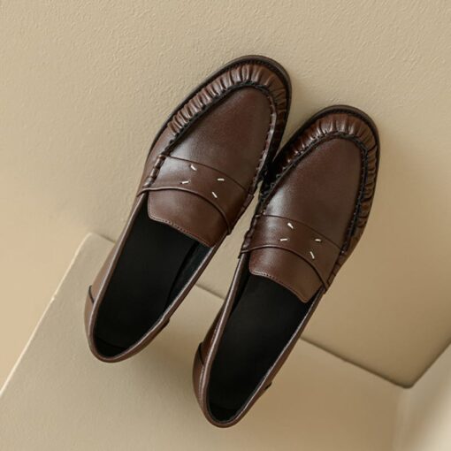Buy CHIKO Nova Round Toe Block Heels Loafers Shoes online shopping cheap