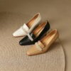 Buy CHIKO Nuna Square Toe Stiletto Loafers Shoes online shopping cheap
