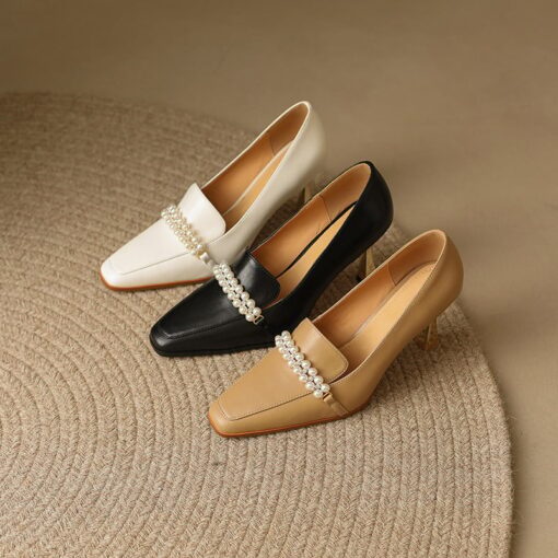 Buy CHIKO Nuna Square Toe Stiletto Loafers Shoes online shopping cheap