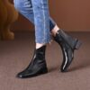 Buy CHIKO Odanda Square Toe Block Heels Ankle Boots online shopping cheap
