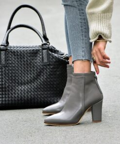 CHIKO Oleda Pointy Toe Block Heels Ankle Boots