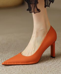 CHIKO Olia Pointy Toe Chunky Heels Pumps Shoes