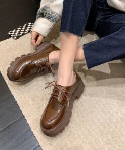 CHIKO Pala Round Toe Block Heels Oxfords Shoes