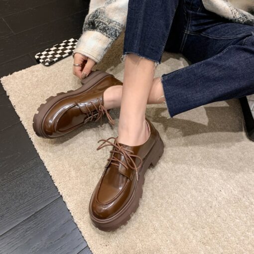 Buy CHIKO Pala Round Toe Block Heels Oxfords Shoes online shopping cheap