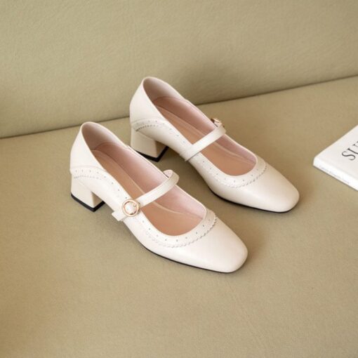 Buy CHIKO Pasua Square Toe Block Heels Mary Jane Shoes online shopping cheap