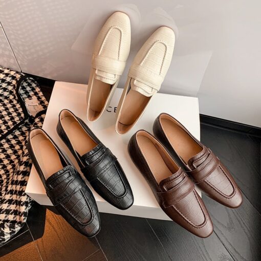 Buy CHIKO Pela Square Toe Block Heels Loafer Flats online shopping cheap