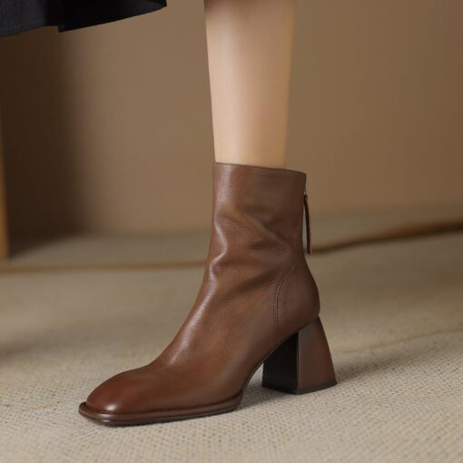 Buy CHIKO Penelope Square Toe Block Heels Ankle Boots online shopping cheap
