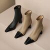 Buy CHIKO Presta Square Toe Block Heels Ankle Boots online shopping cheap