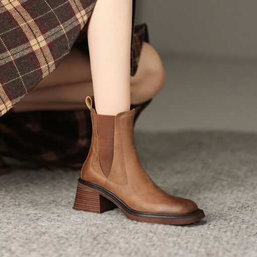 Buy CHIKO Primavera Square Toe Block Heels Ankle Boots online shopping cheap