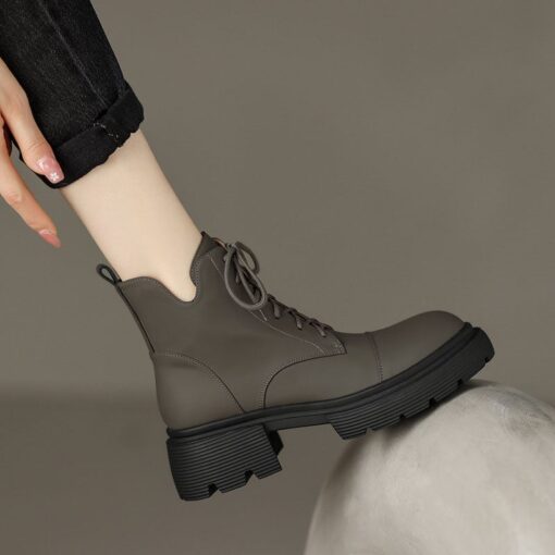 Buy CHIKO Querida Round Toe Block Heels Ankle Boots online shopping cheap