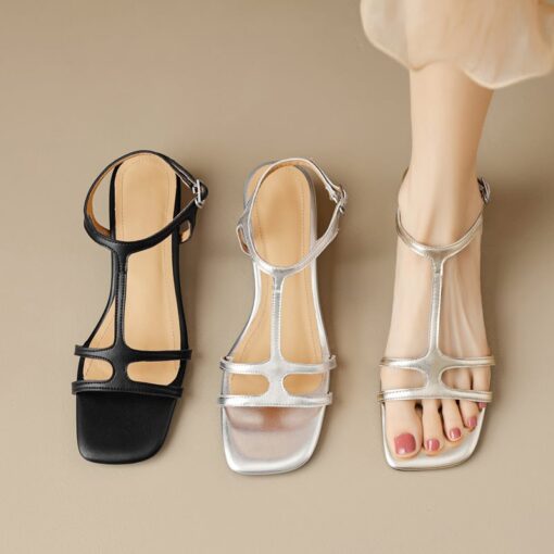 Buy CHIKO Raeanne Open Toe Block Heels T-Strap Shoes online shopping cheap
