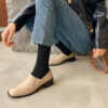 Buy CHIKO Raelynn Square Toe Block Heels Loafers Shoes online shopping cheap
