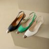 Buy CHIKO Rana Square Toe Kitten Heels Slingback Shoes online shopping cheap
