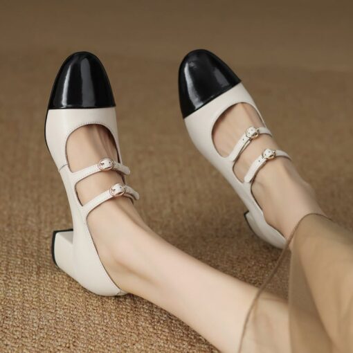 Buy CHIKO Ranielle Round Toe Block Heels Mary Jane Shoes online shopping cheap