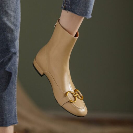 Buy CHIKO Rashida Round Toe Block Heels Ankle Boots online shopping cheap