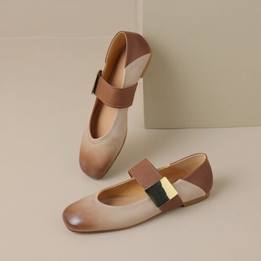 Buy CHIKO Rayan Square Toe Block Heels Mary Jane Flats online shopping cheap