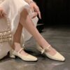 Buy CHIKO Raylyn Square Toe Block Heels Mary Jane Shoes online shopping cheap