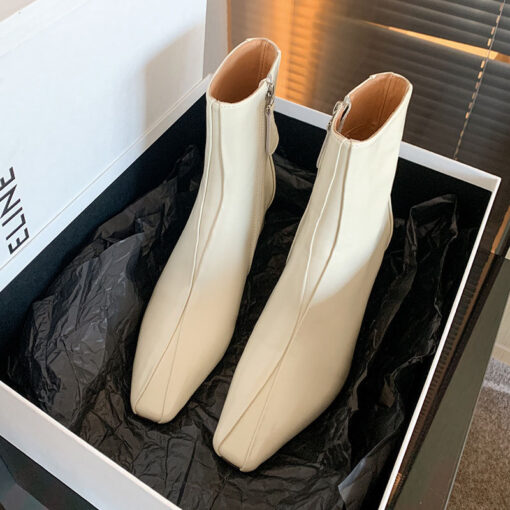 Buy CHIKO Rehema Square Toe Block Heels Ankle Boots online shopping cheap