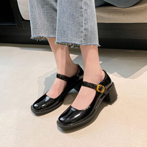 Buy CHIKO Reta Square Toe Block Heels Mary Jane Shoes online shopping cheap