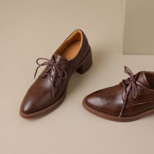 Buy CHIKO Rexanne Round Toe Block Heels Oxfords Shoes online shopping cheap