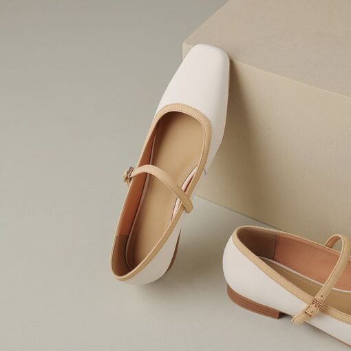 Buy CHIKO Ricki Square Toe Block Heels Mary Jane Flats online shopping cheap