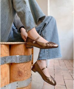 CHIKO Rivalea Square Toe Block Heels Mary Jane Shoes