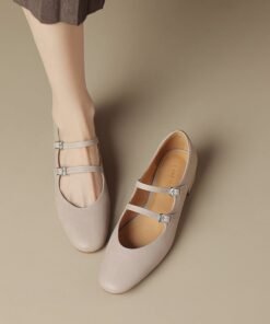 CHIKO Rodneisha Round Toe Block Heels Mary Jane Shoes