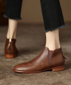 CHIKO Romero Round Toe Block Heels Ankle Boots CHIKO Romero Round Toe Block Heels Ankle Boots