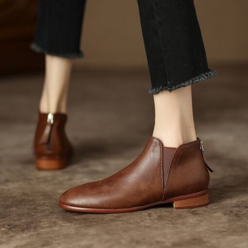 Buy CHIKO Romero Round Toe Block Heels Ankle Boots online shopping cheap