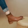 Buy CHIKO Rosalyn Round Toe Block Heels Ankle Boots online shopping cheap