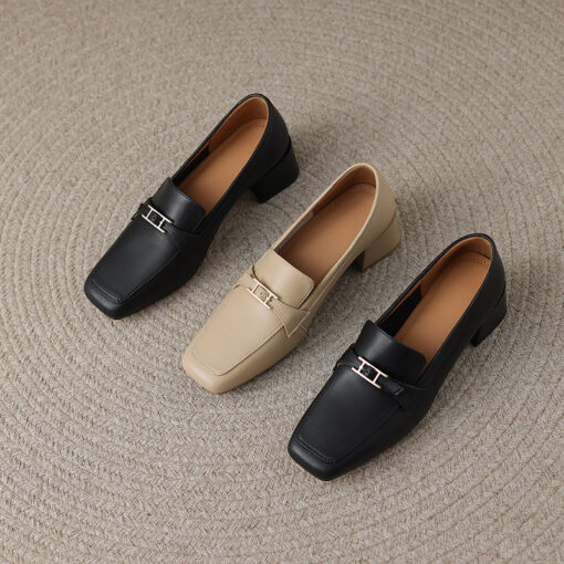 Buy CHIKO Ruthann Square Toe Block Heels Loafers Shoes online shopping cheap
