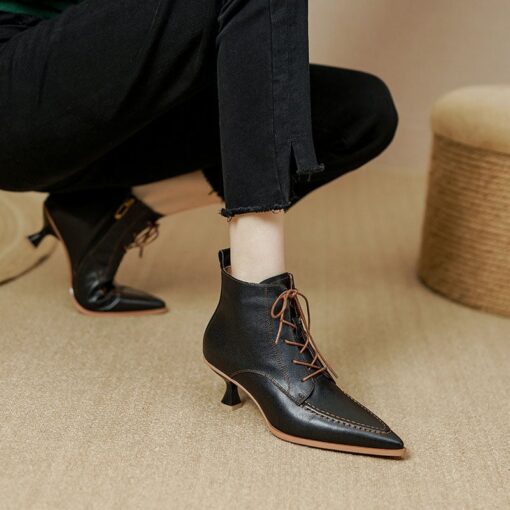 Buy CHIKO Salvia Pointy Toe Kitten Heels Ankle Boots online shopping cheap