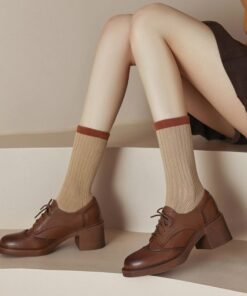 CHIKO Sarila Round Toe Block Heels Oxfords Shoes