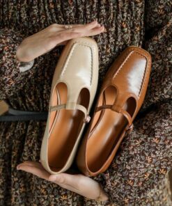 CHIKO Shafira Square Toe Block Heels Pumps Shoes