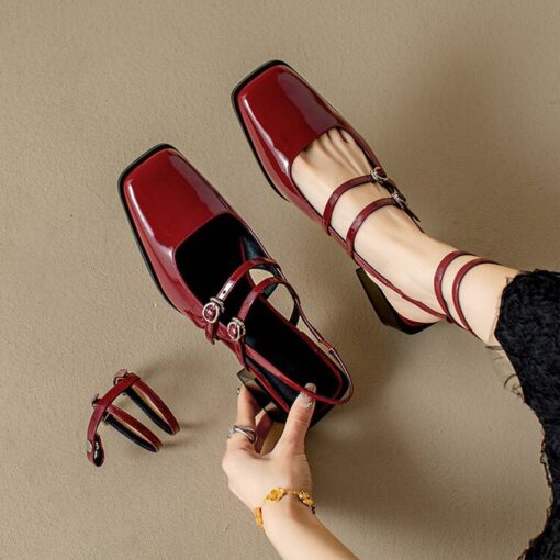Buy CHIKO Shaleah Square Toe Block Heels Slingback Shoes online shopping cheap