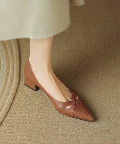 CHIKO Shaniah Pointy Toe Block Heels Pumps Shoes