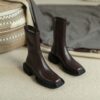 Buy CHIKO Shanie Square Toe Block Heels Ankle Boots online shopping cheap