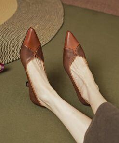 CHIKO Shaniece Pointy Toe Kitten Heels Pumps Shoes