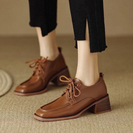 Buy CHIKO Sharifa Square Toe Block Heels Oxfords Shoes online shopping cheap