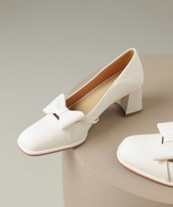 CHIKO Sharnell Square Toe Block Heels Pumps Shoes
