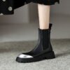 Buy CHIKO Silvina Round Toe Block Heels Ankle Boots online shopping cheap