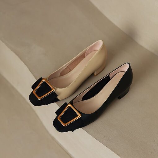 Buy CHIKO Souzan Square Toe Block Heels Pumps Shoes online shopping cheap