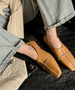 CHIKO Susie Square Toe Block Heels Pumps Shoes