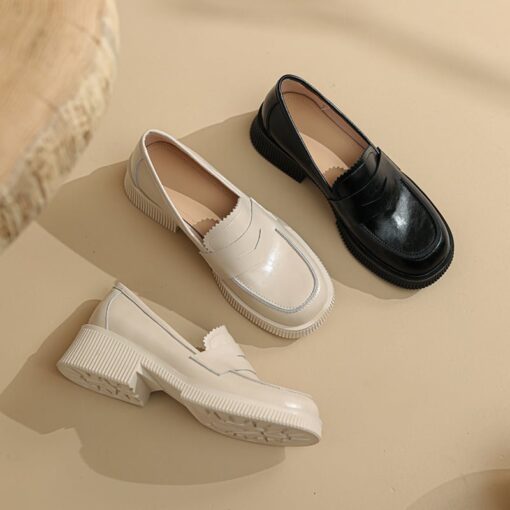 Buy CHIKO Tadewi Square Toe Block Heels Loafers Shoes online shopping cheap