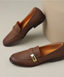 CHIKO Takenya Round Toe Block Heels Loafers Shoes