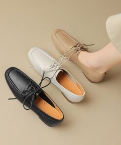 CHIKO Takeria Square Toe Block Heels Oxfords Shoes