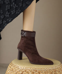 CHIKO Tanika Pointy Toe Chunky Heels Ankle Boots