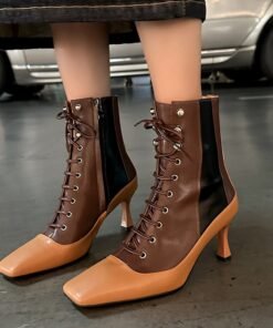 CHIKO Tanya Square Toe Stiletto Ankle Boots