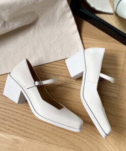 CHIKO Tasheena Square Toe Block Heels Mary Jane Shoes